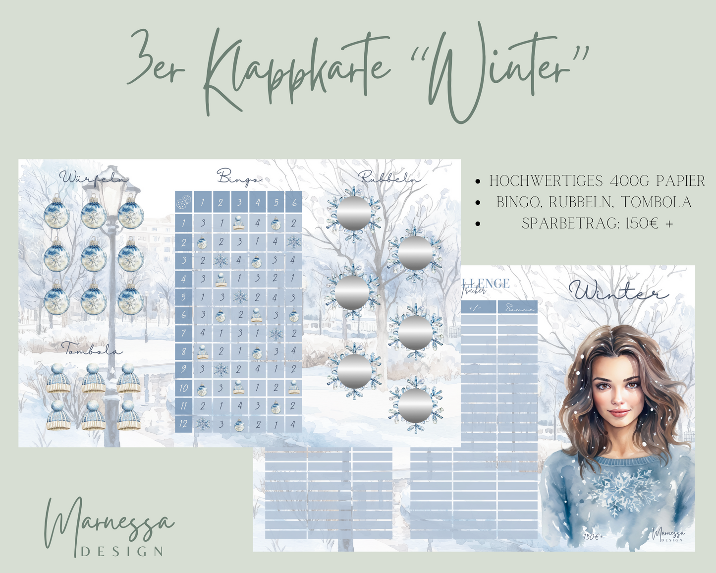 3er Klappkarten Challenges | JAHRESZEITEN BUNDLE (Vorteilspreis)