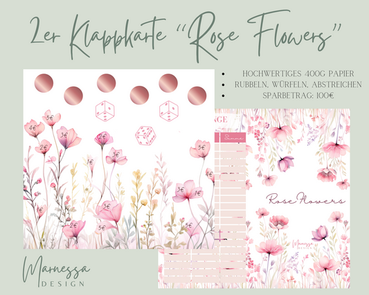 2er Klappkarte CLASSICS Challenge | ROSE FLOWERS