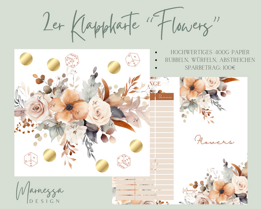2er Klappkarte CLASSICS Challenge | FLOWERS (B-Ware)