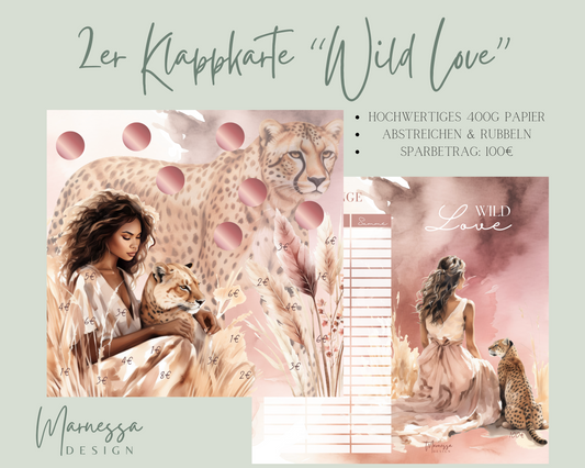 2er Klappkarte Challenge | WILD LOVE