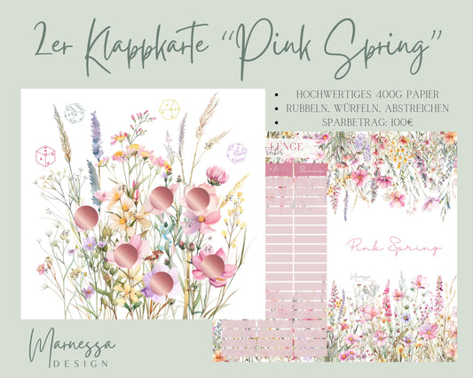 2er Klappkarte Challenge | PINK SPRING