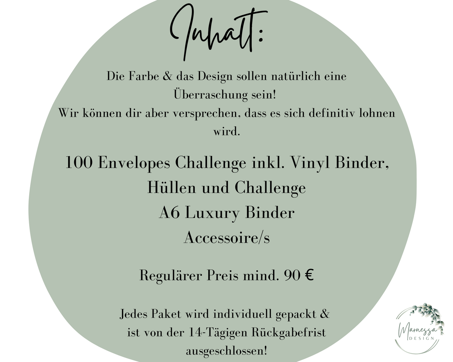 Mystery Box | A6 LUXURY BINDER & 100 ENVELOPES CHALLENGE