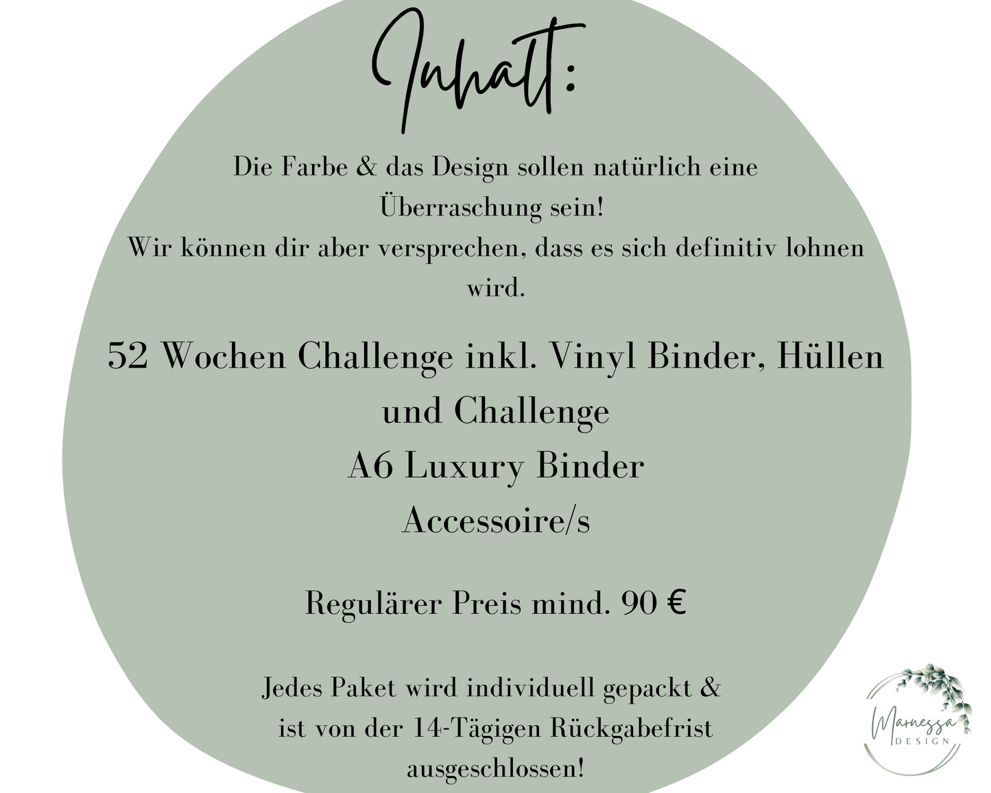 Mystery Box | A6 LUXURY BINDER & 52 WOCHEN CHALLENGE