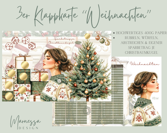 3er Klappkarte Challenge | WEIHNACHTEN (B-Ware)
