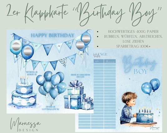 2er Klappkarte Challenge | BIRTHDAY BOY