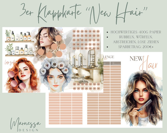 3er Klappkarte Challenge | NEW HAIR