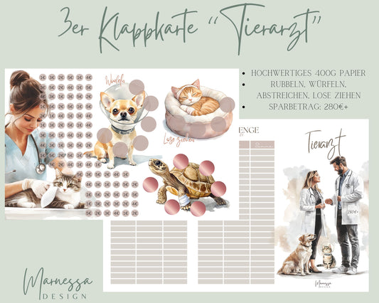 3er Klappkarte Challenge | TIERARZT