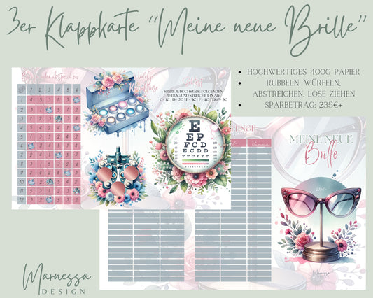 3er Klappkarte Challenge | MEINE NEUE BRILLE
