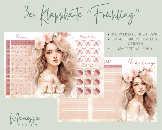 3er Klappkarte Challenge | FRÜHLING