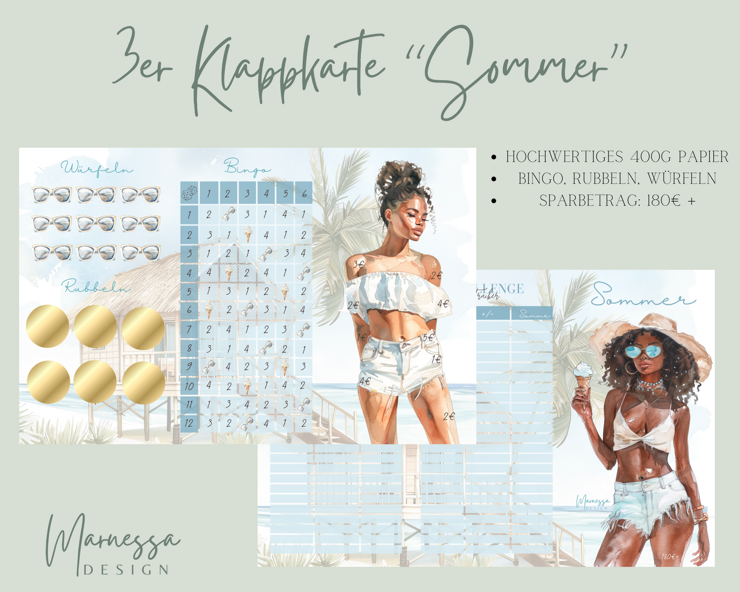 3er Klappkarten Challenges | JAHRESZEITEN BUNDLE (Vorteilspreis)