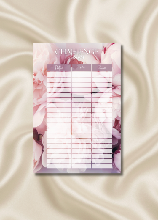 A7 | CHALLENGE TRACKER "PEONY DREAM"