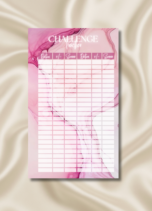 A6 | CHALLENGE TRACKER "PINK MARMOR"