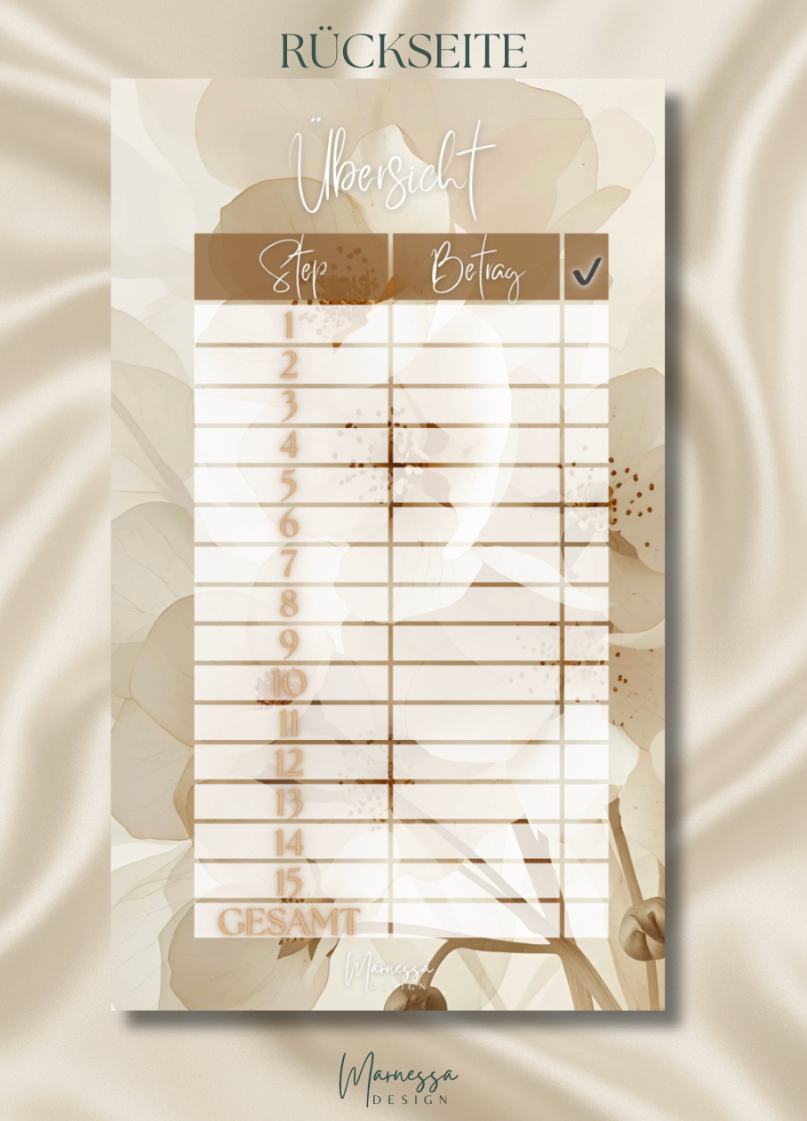 MIX & MATCH - MEIN SPARPLAN | DECKBLATT "HARMONY"