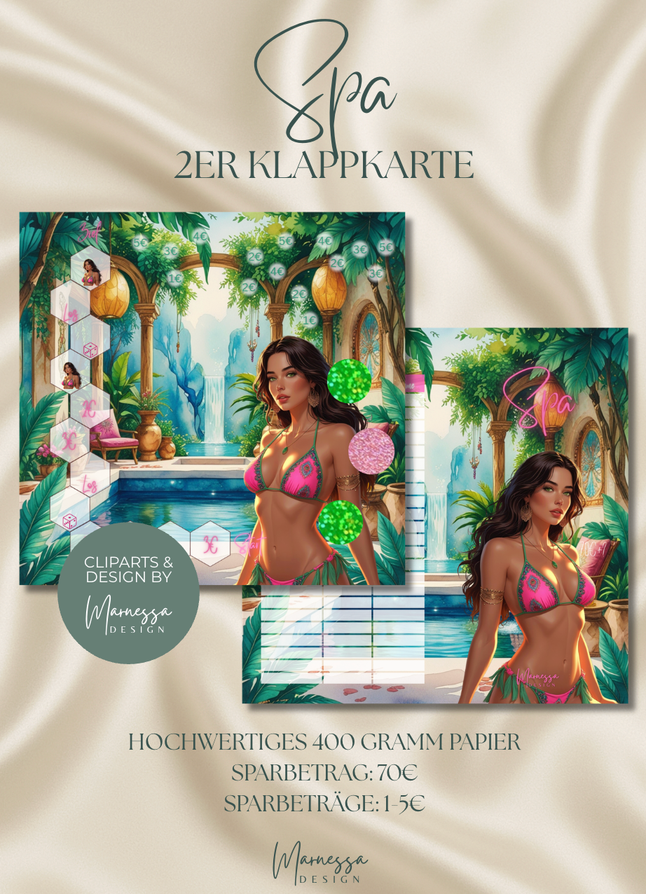 SPA | 2er Klappkarte | Sparchallenge