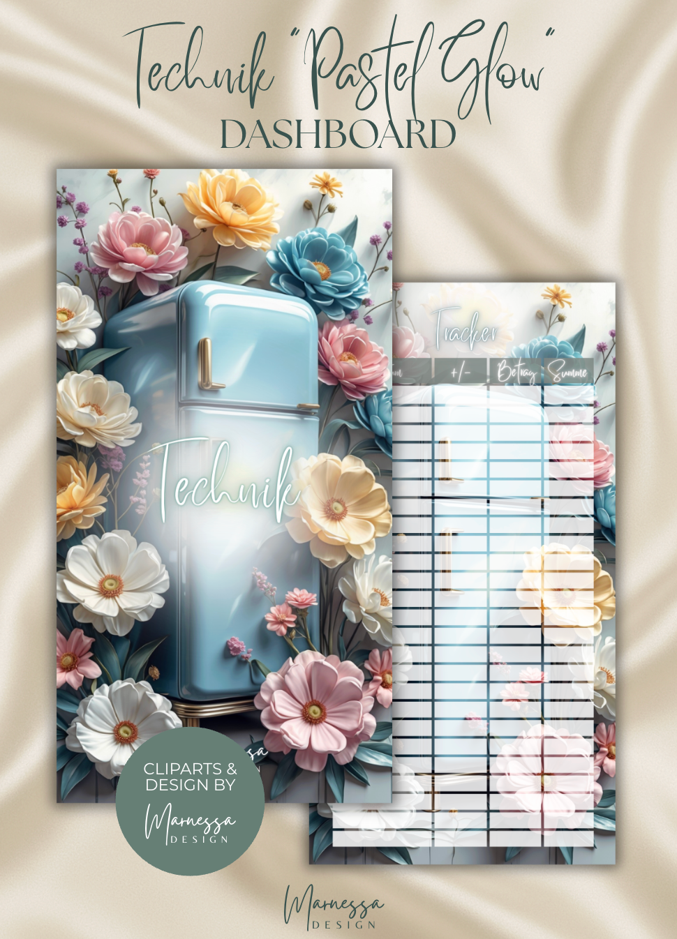 DASHBOARD BUNDLE "PASTEL GLOW" | 10 Stk. | matt foliert