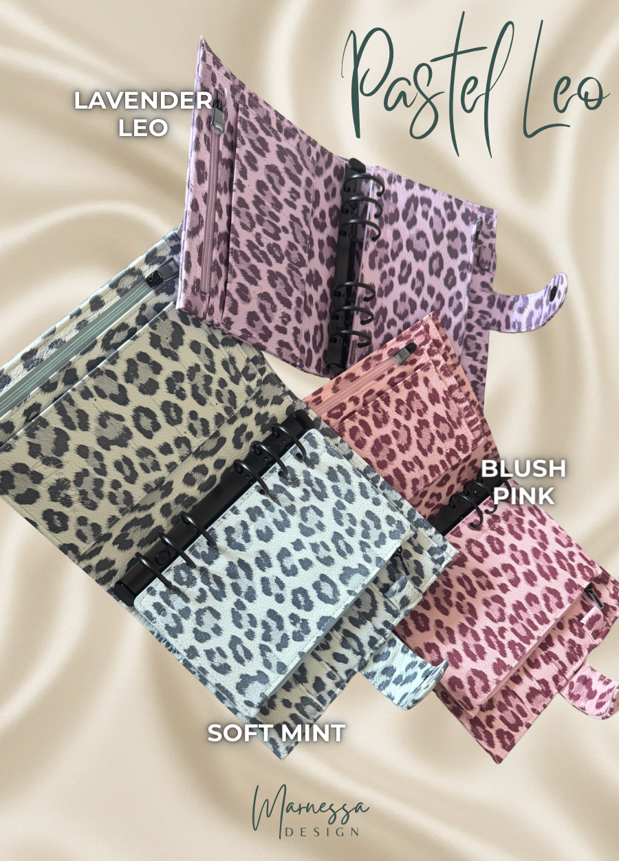 A6 Luxury Binder mit Flyleaf | PASTEL LEO