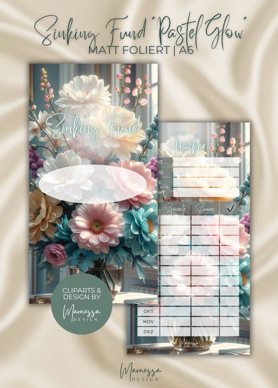 PASTEL GLOW | Sinking Fund Tracker | matt foliert | A6