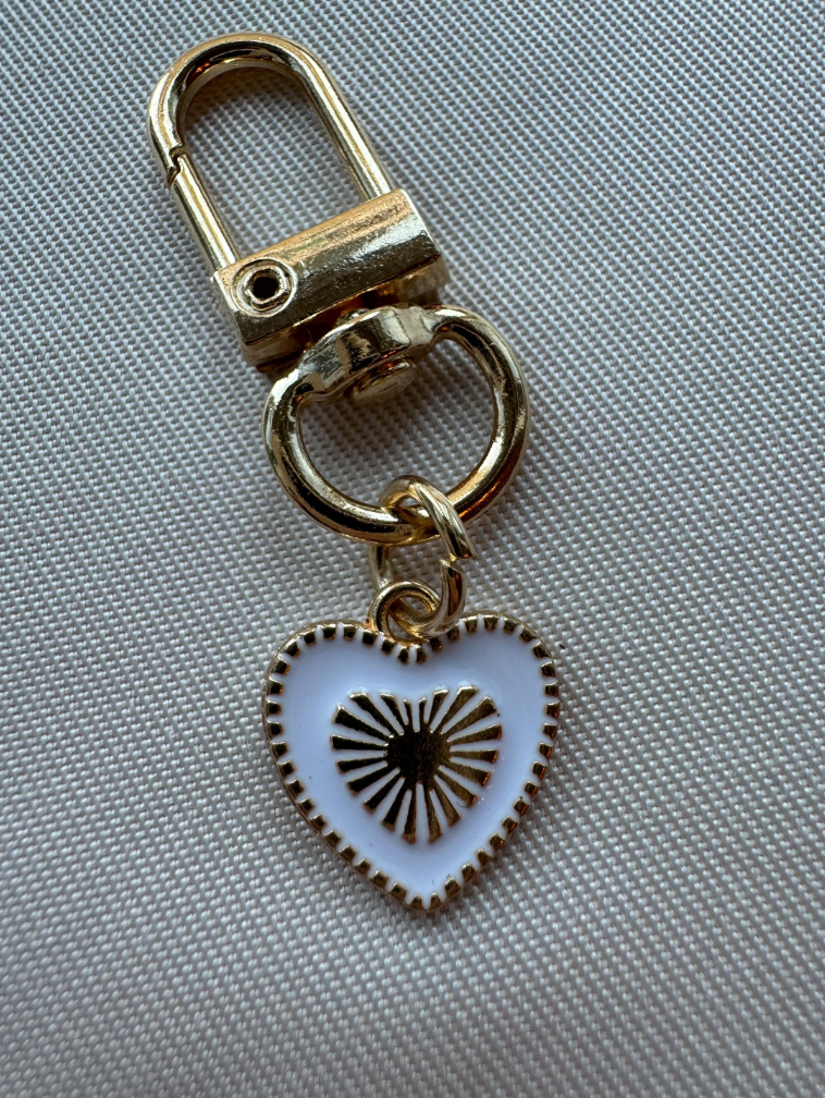 Herz-Anhänger HEART mit Initial | WHITE
