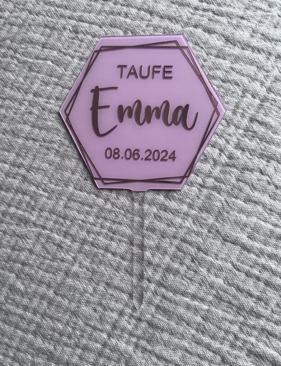Cake Topper | HEXAGON