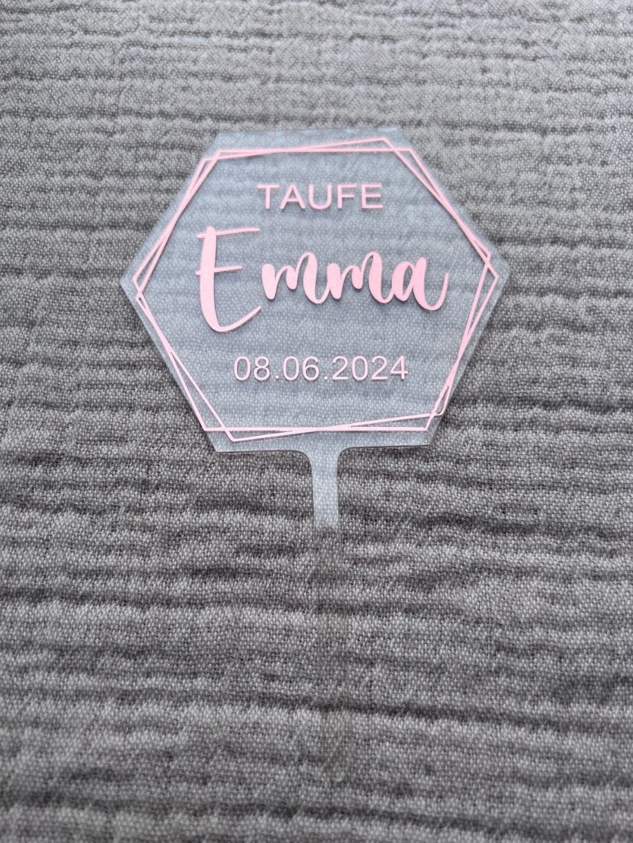 Cake Topper | HEXAGON