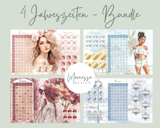 3er Klappkarten Challenges | JAHRESZEITEN BUNDLE (Vorteilspreis)