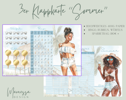 3er Klappkarte Challenge | SOMMER (B-Ware)