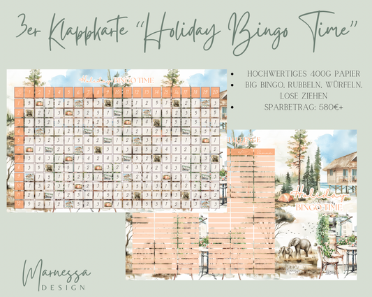 3er Klappkarte Challenge | HOLIDAY BINGO TIME (B-Ware)