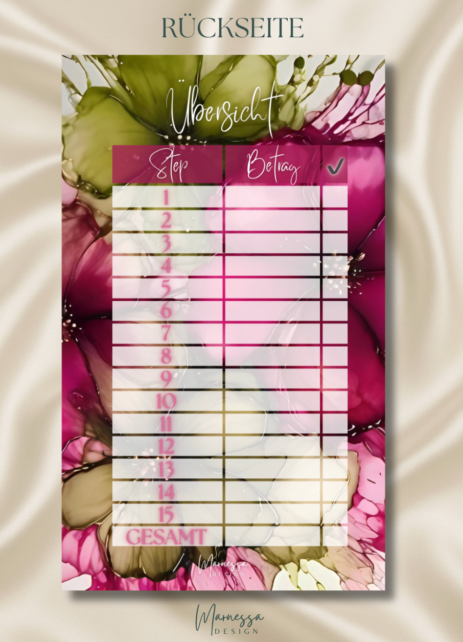 MIX & MATCH - MEIN SPARPLAN | DECKBLATT "MAGICAL BLOOM"
