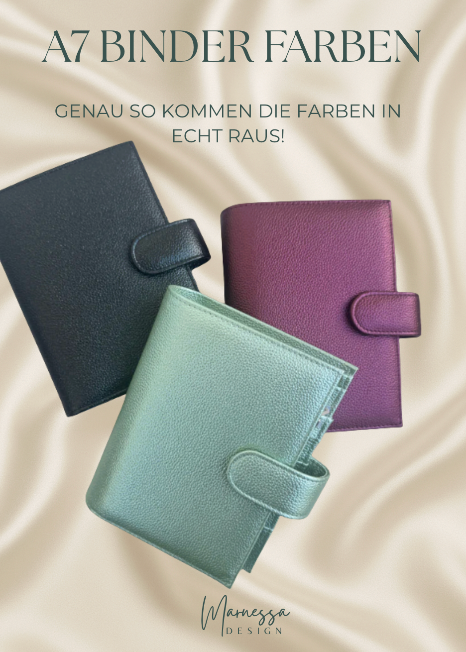 A7 Luxury Binder mit Flyleaf | METALLIC EDITION