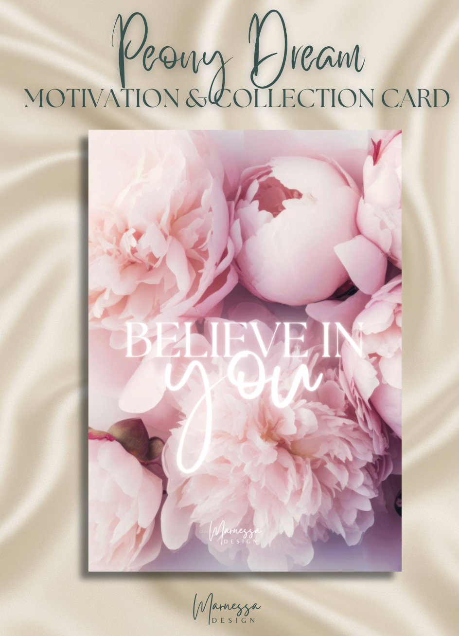 Goodie-Postkarte | MOTIVATION & COLLECTION CARD | PEONY DREAMS