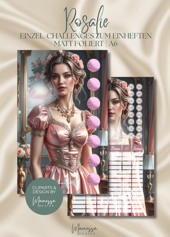 ROMANTIC ERA LADIES | Einzel-Challenges zum einheften | matt foliert | A6