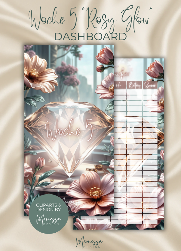 DASHBOARDS "ROSY GLOW" EINZELN | matt foliert | A6