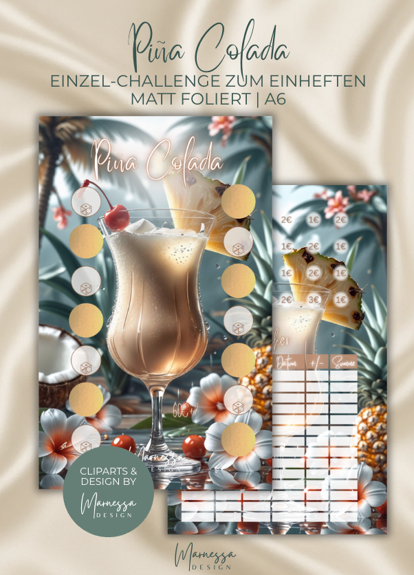 FOOD & DRINKS COLLECTION | Einzel-Challenges zum einheften | matt foliert | A6