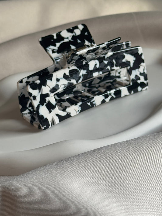 Haarklammer aus Acetat L | BLACK & WHITE