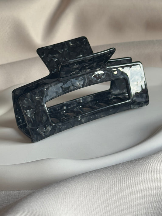 Haarklammer aus Acetat L | BLACK PEARL