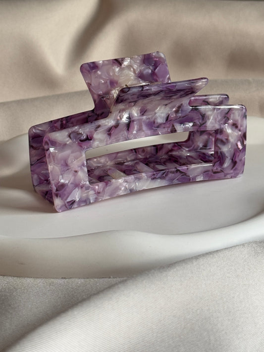 Haarklammer aus Acetat L | PURPLE