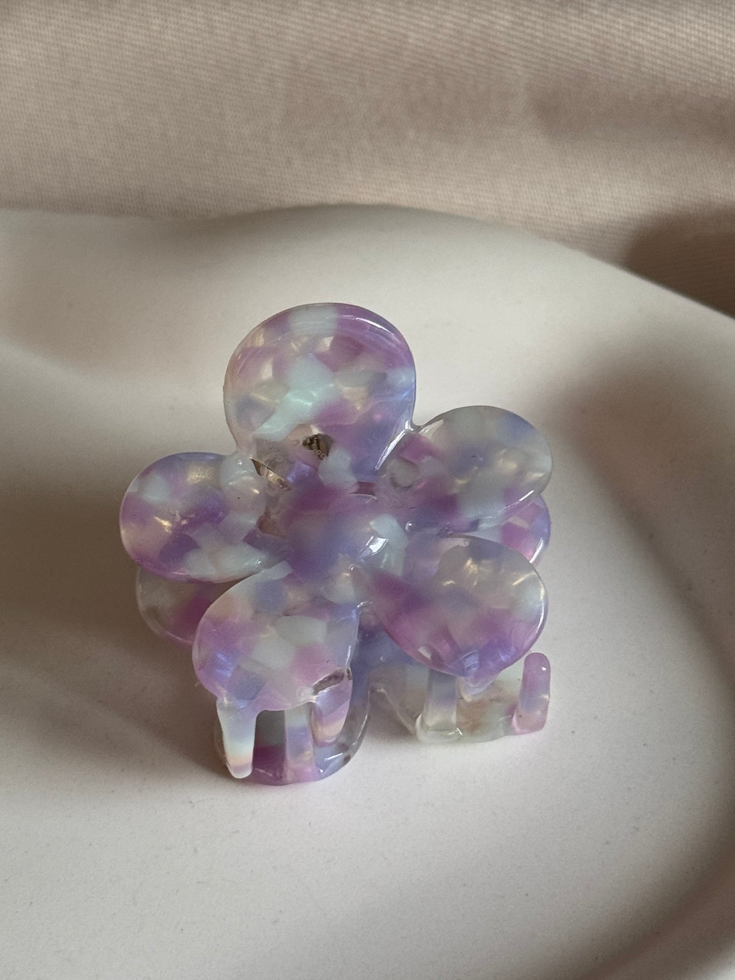 Haarklammer FLOWERFUL MINI aus Acetat | LAVENDER DREAM