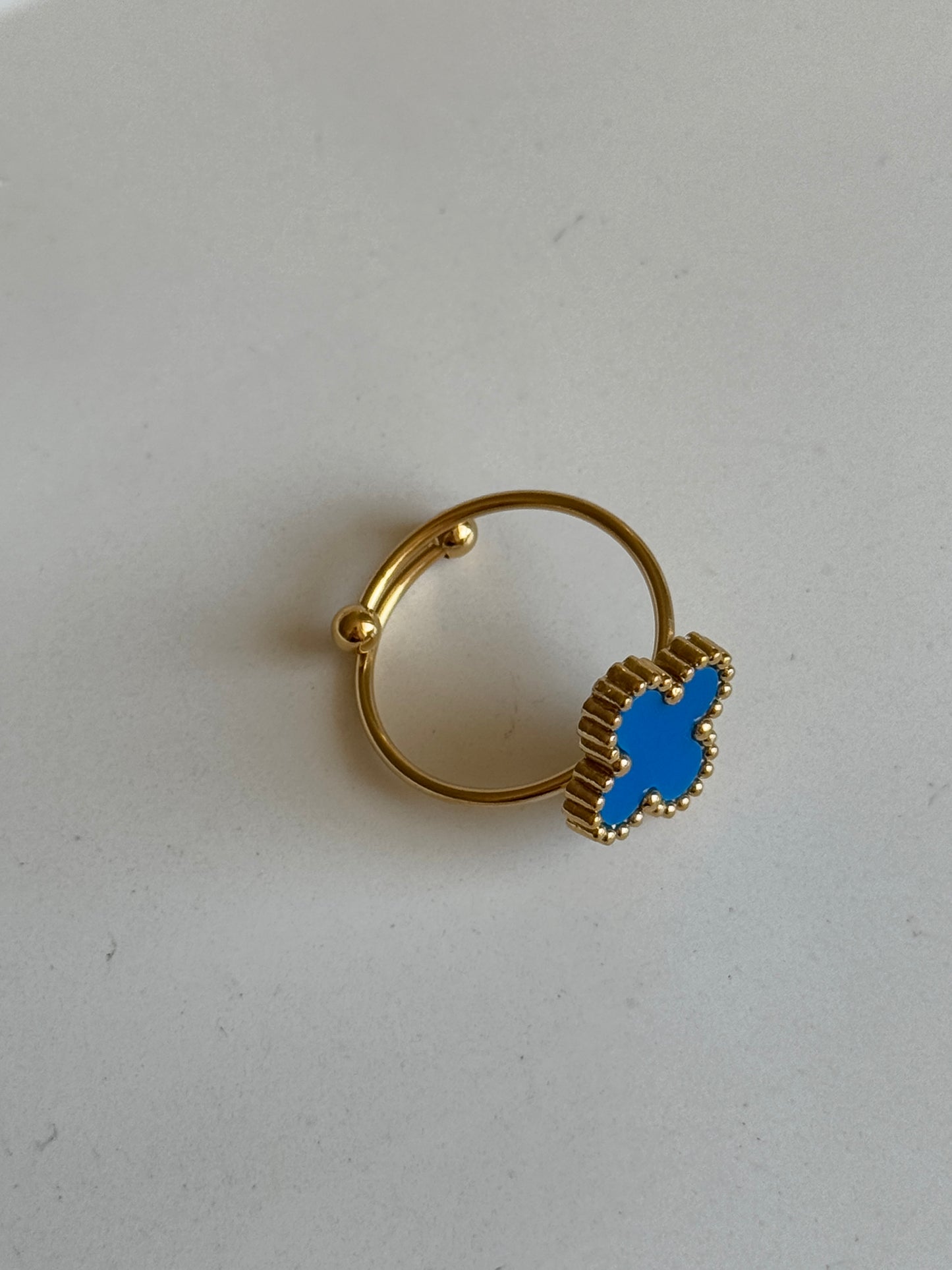 Ring CLASSY CLOVER | BLUE