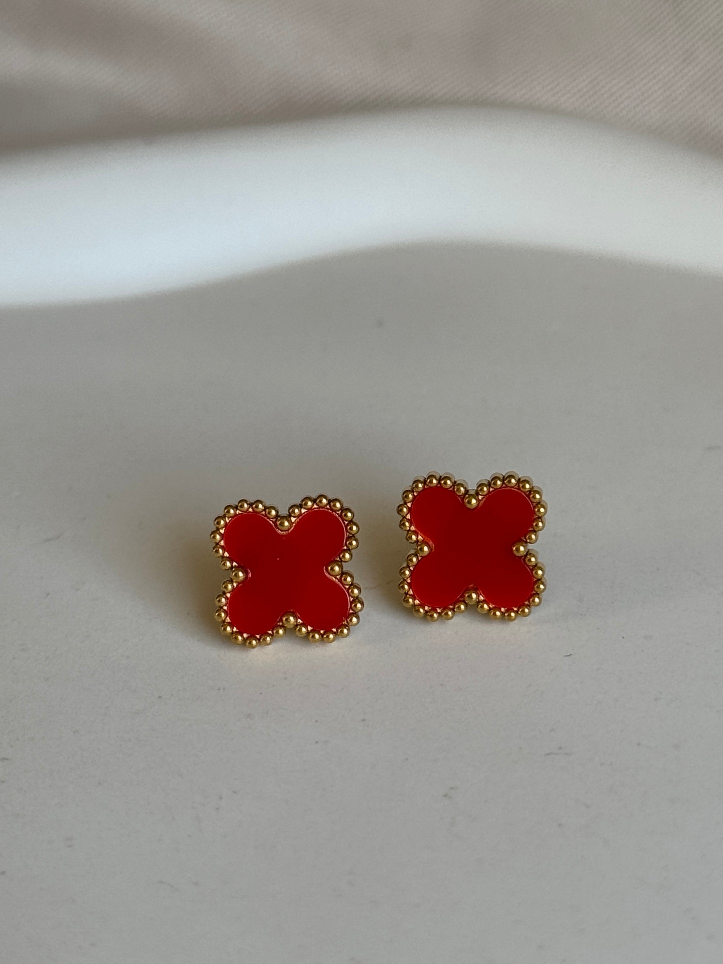 Ohrstecker CLASSY CLOVER | RED