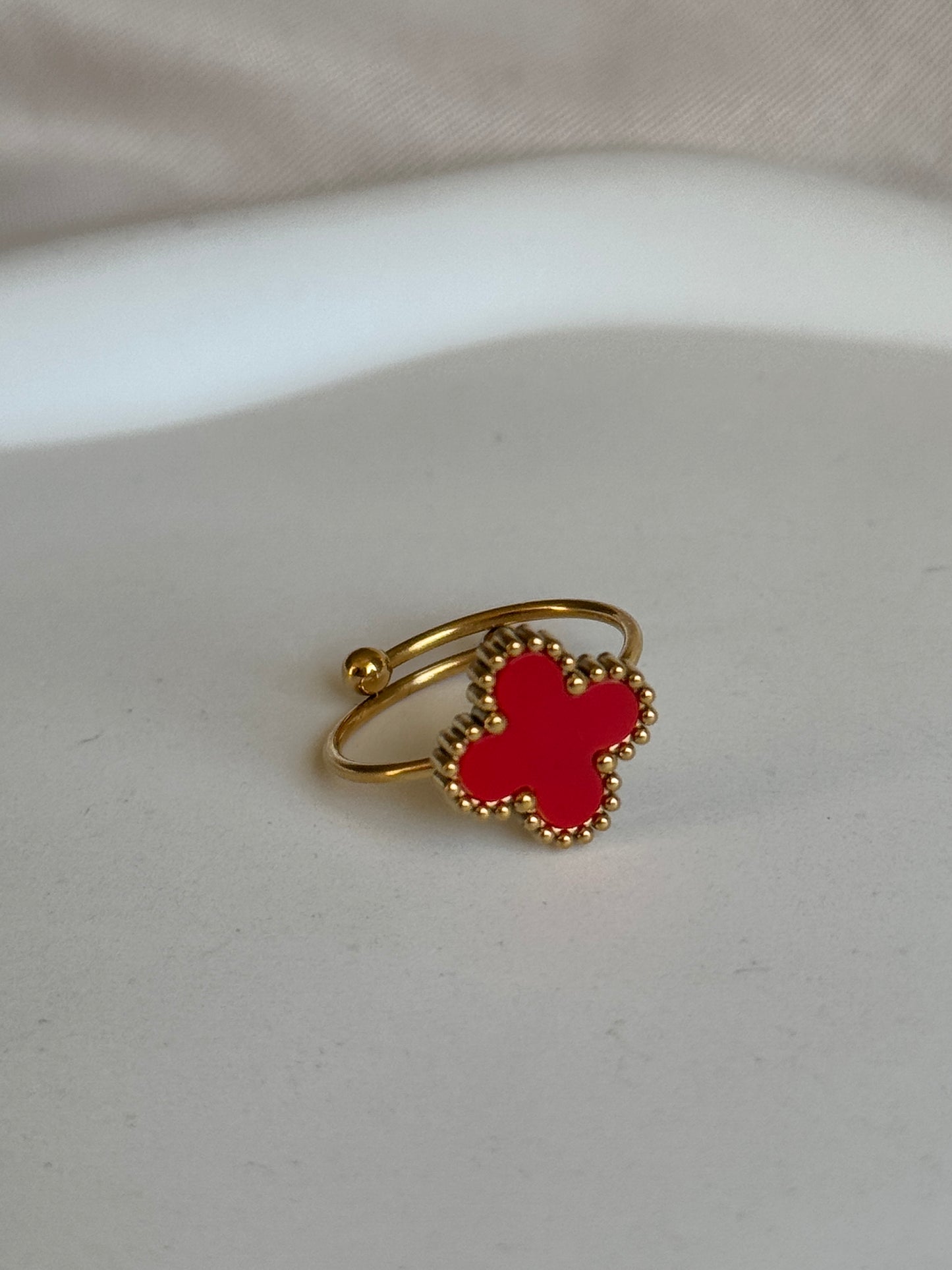 Ring CLASSY CLOVER | RED