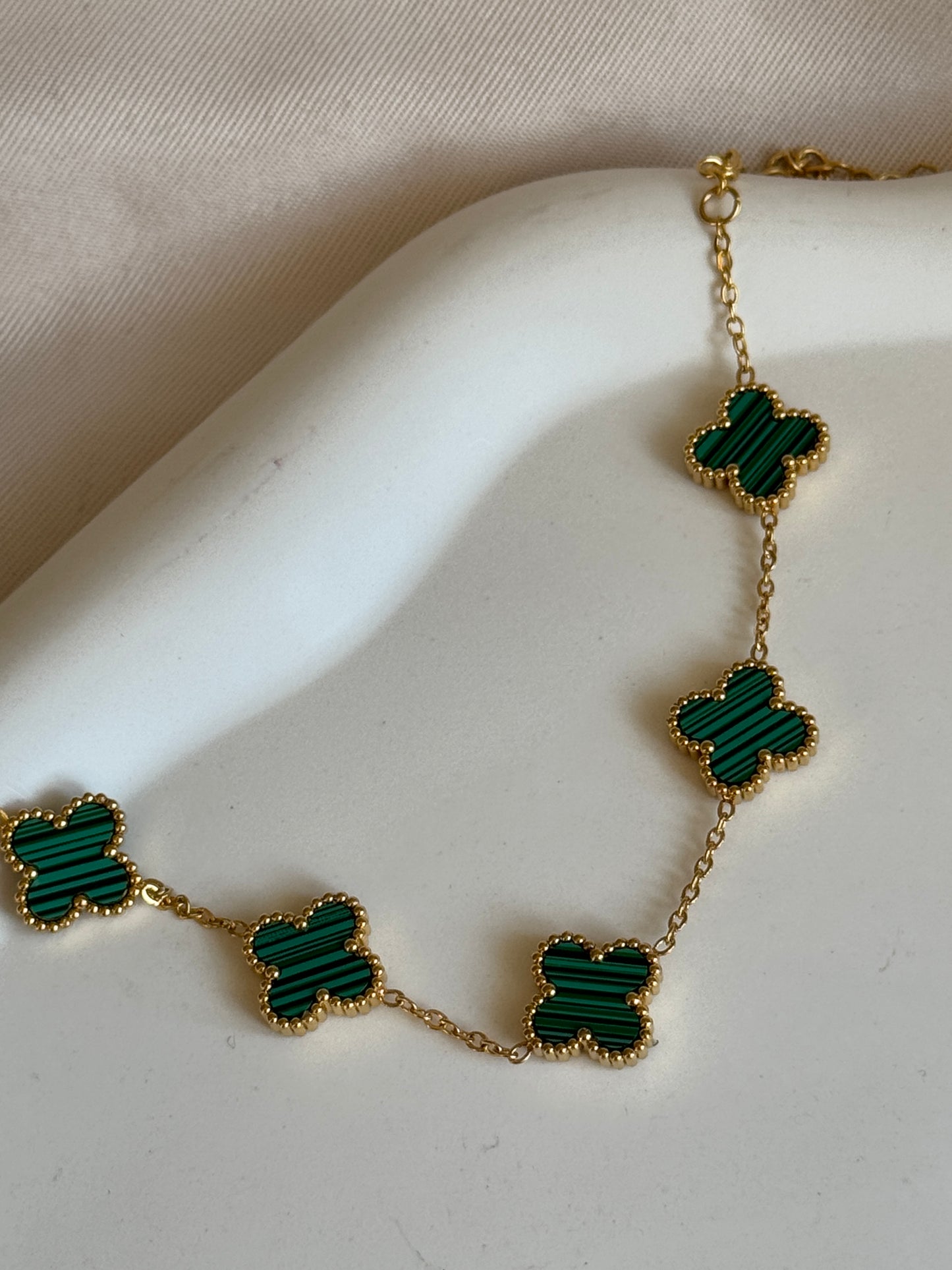 Armband CLASSY CLOVER SMALL | GREEN