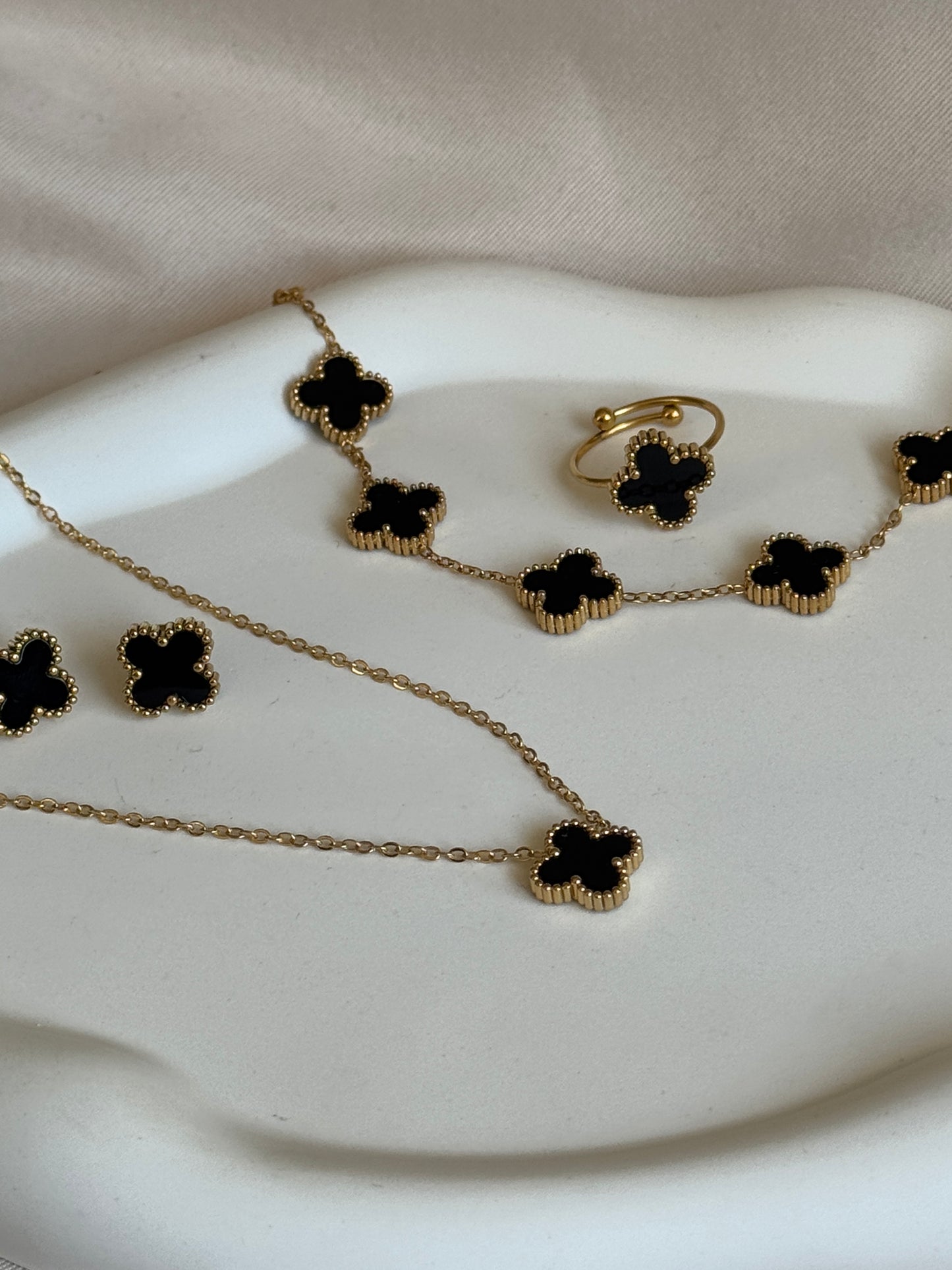 Ring CLASSY CLOVER | BLACK