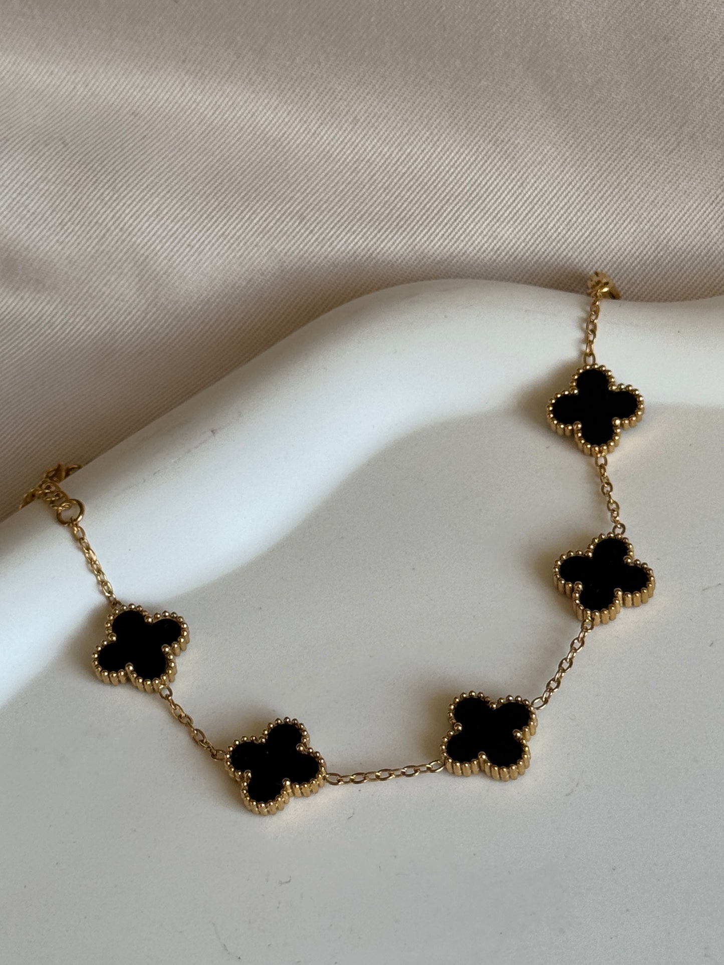 Armband CLASSY CLOVER SMALL | BLACK