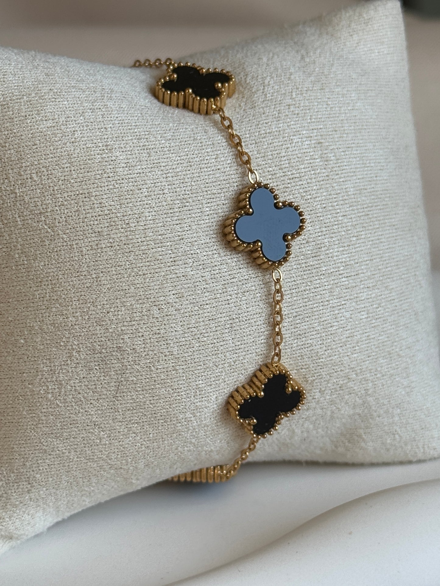 Armband CLASSY CLOVER SMALL | BLACK