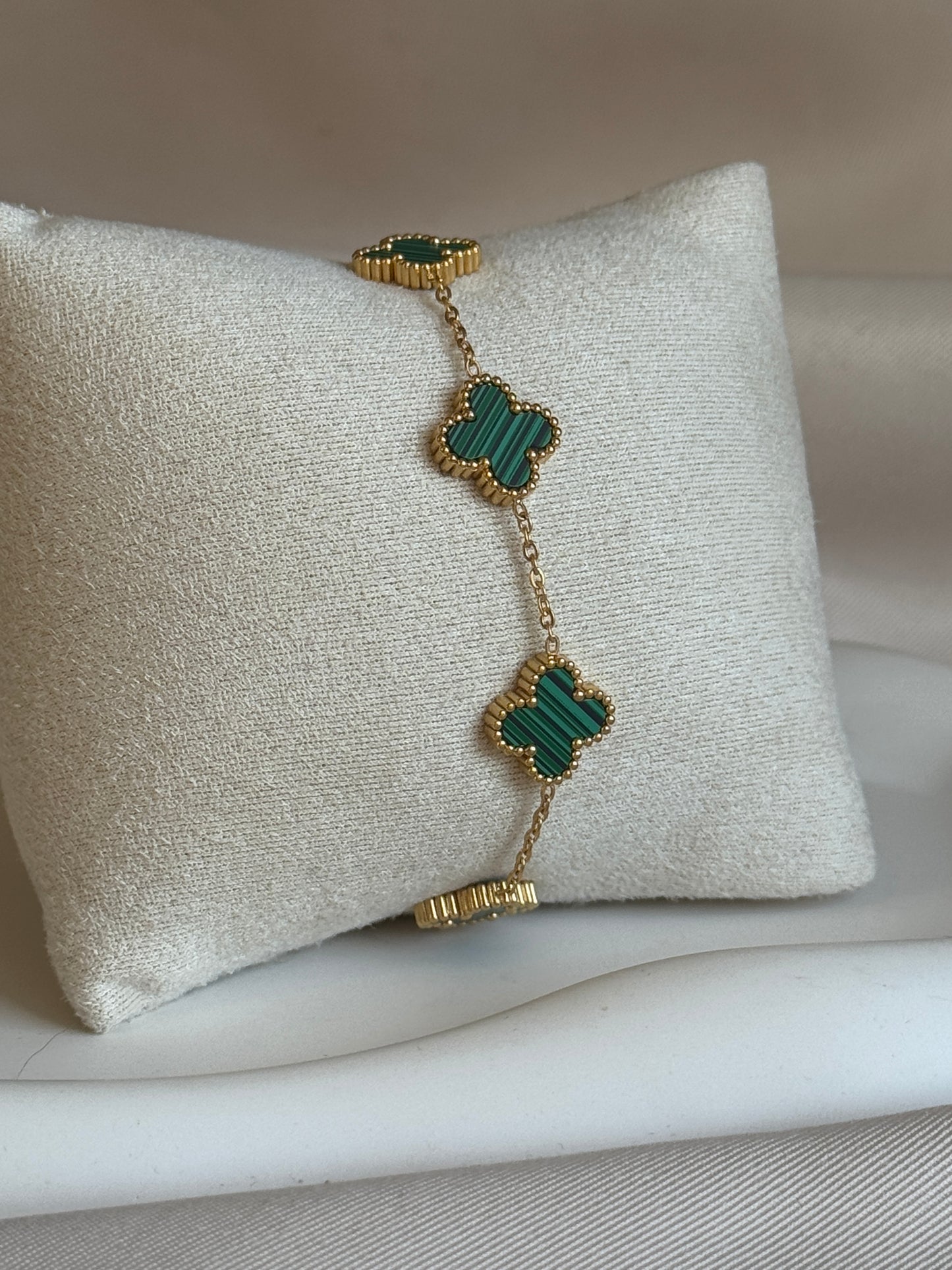 Armband CLASSY CLOVER SMALL | GREEN