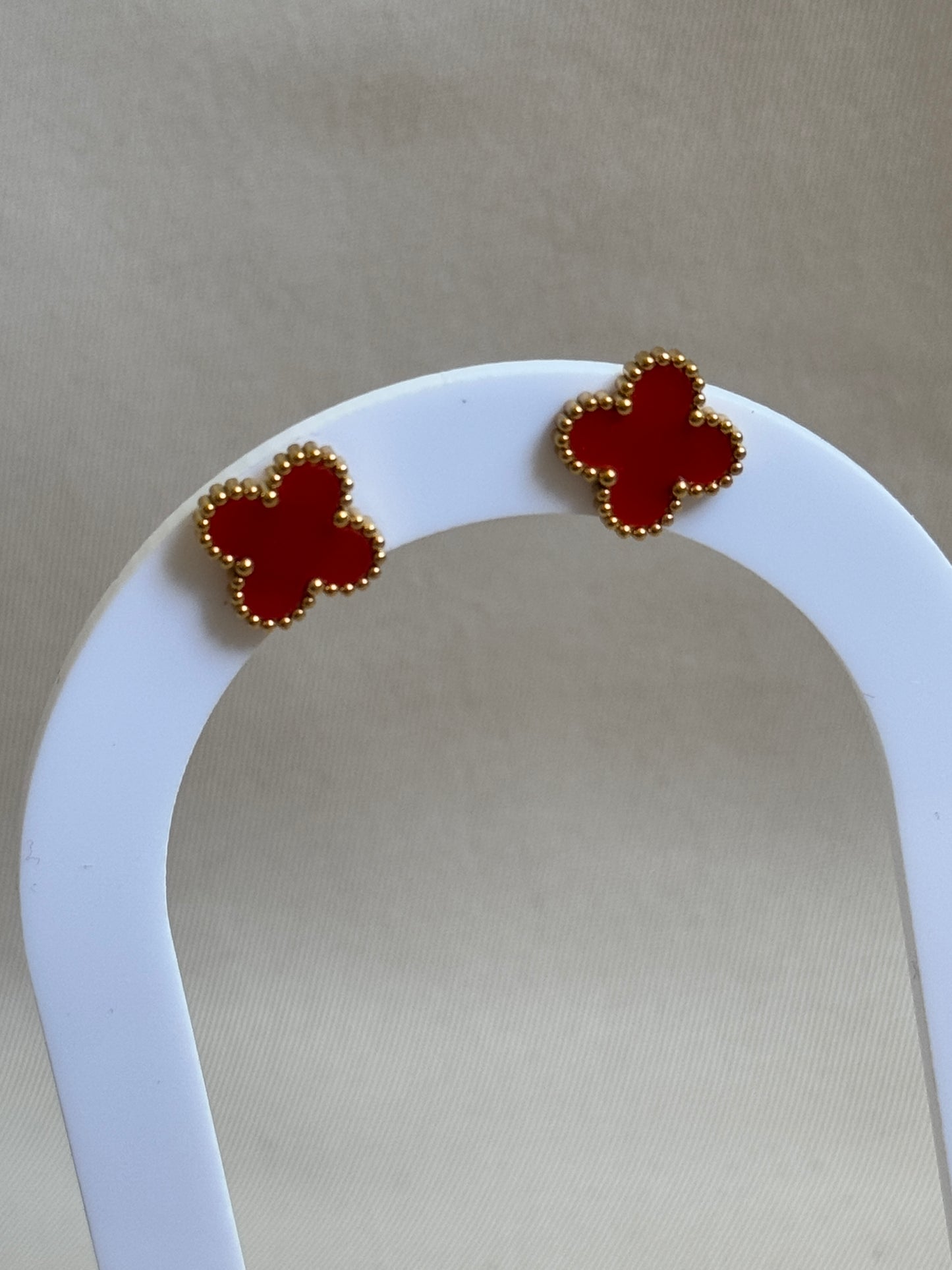Ohrstecker CLASSY CLOVER | RED