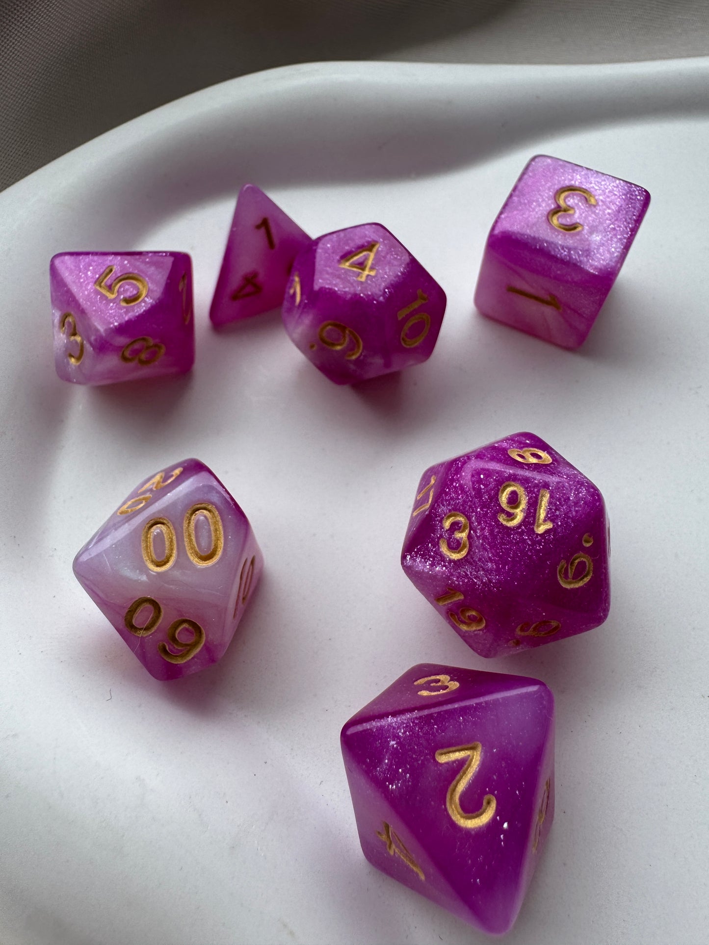 Würfel 7er Set UNIVERSE | PINK