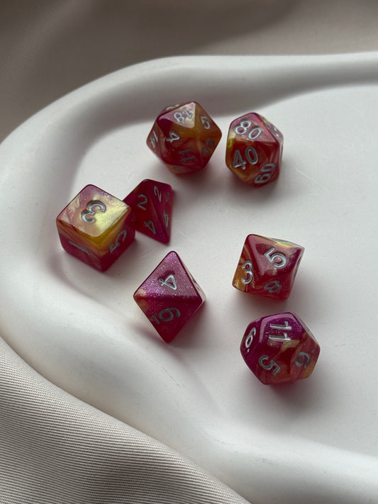 Würfel 7er Set UNIVERSE | RED