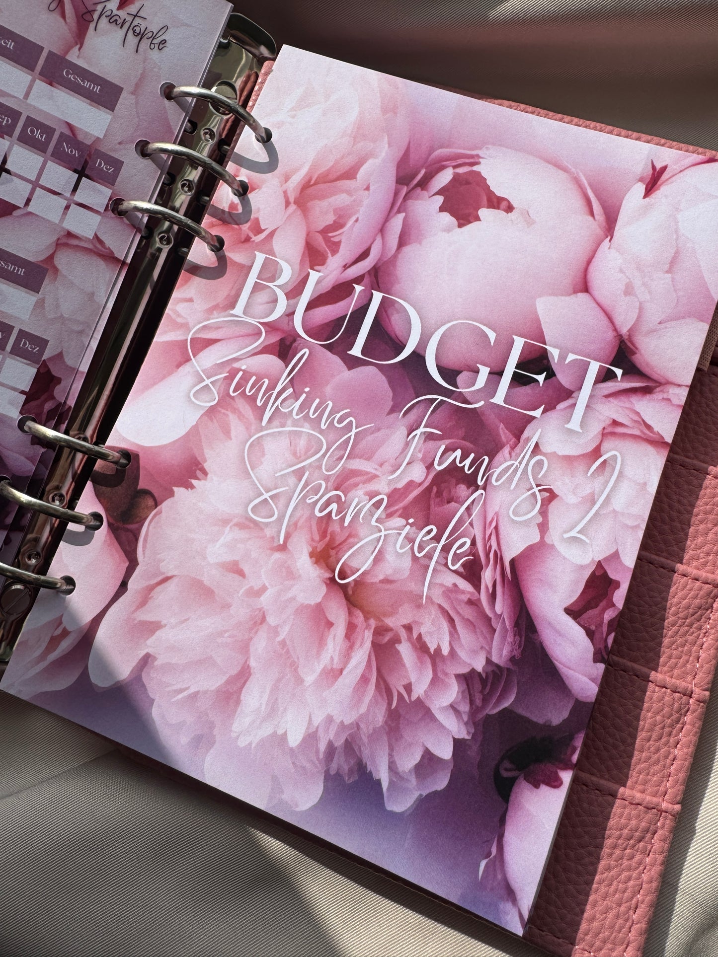 Budget Planer Finanzplaner Einlagen A5 Format | PEONY DREAM
