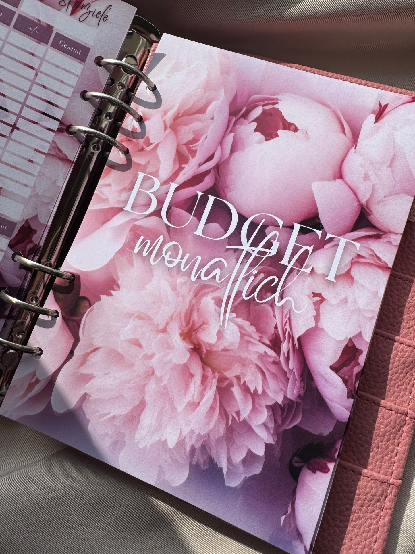 Budget Planer Finanzplaner Einlagen A5 Format | PEONY DREAM